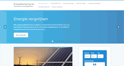 Desktop Screenshot of energiebelasting.net